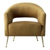 South Cambridgeshire Furniture Gold Velvet Armchair 5056315930544