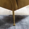 South Cambridgeshire Furniture Gold Velvet Armchair 5056315930544