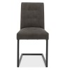 Bentley Designs Indus Industrial Dark Grey Fabric Uph Cantilever Chair Pair