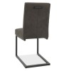 Bentley Designs Indus Industrial Dark Grey Fabric Uph Cantilever Chair Pair