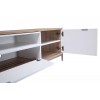 Alphason Furniture Chaplin White and Light Oak Open Shelf TV Cabinet