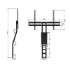 Alphason Furniture Unifit Wall Mounted Black TV Bracket