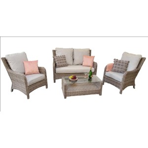 Signature Weave Garden Furniture Alexandra Grey Rattan 2 Seat Sofa Set Signature Weave Garden Furniture Alexandra Grey Rattan 2 Seat Sofa Set