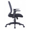 Alphason Furniture Malibu Black Fabric Seat Office Chair