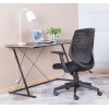 Alphason Furniture Malibu Black Fabric Seat Office Chair