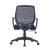 Alphason Furniture Malibu Black Fabric Seat Office Chair