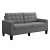 Alphason Furniture Bowie Grey Large 2 Seater Sofa