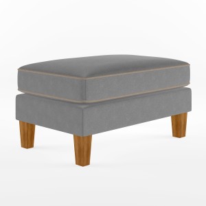 Alphason Furniture Novogratz Ottoman Grey Bowen Fabric Footstool Alphason Furniture Novogratz Ottoman Grey Bowen Fabric Footstool