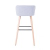 Alphason Furniture Claremont Grey Bar Stool ABS2169GRY