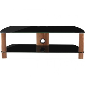 Alphason Furniture Century Black with Walnut Glass Top TV Stand Alphason Furniture Century Black with Walnut Glass Top TV Stand