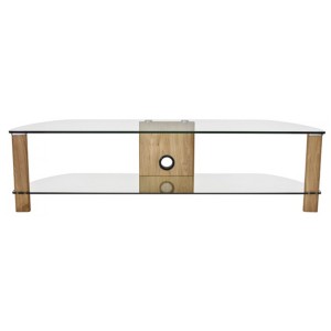 Alphason Furniture Century Light Oak Glass Shelf TV Stand Alphason Furniture Century Light Oak Glass Shelf TV Stand