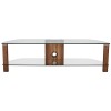 Alphason Furniture Century Walnut Glass Shelf TV Stand