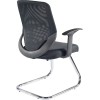 Alphason Furniture Atlanta Black Mesh Fabric Office Chair