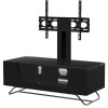 Alphason Furniture Chromium Black TV Cabinet with Bracket