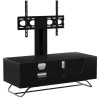 Alphason Furniture Chromium Black TV Cabinet with Bracket