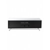 Alphason Furniture Chromium Concept White TV Stand with Speaker Mesh Front