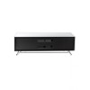 Alphason Furniture Chromium Concept White TV Stand with Speaker Mesh Front