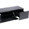 Alphason Furniture Chromium Cab Black TV Cabinet