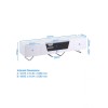 Alphason Furniture Chromium White Glass Top TV Stand