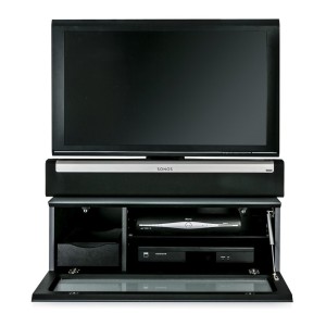 Alphason Furniture Element Modular Glass Top Black TV Stand Alphason Furniture Element Modular Glass Top Black TV Stand
