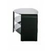 Alphason Furniture Francium Black 2 Shelf TV Stand