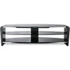 Alphason Furniture Francium Black Glass Top TV Stand