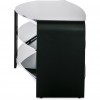 Alphason Furniture Francium Black Glass Top TV Stand