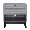 Vaughn Wooden Furniture Grey Bedside Table
