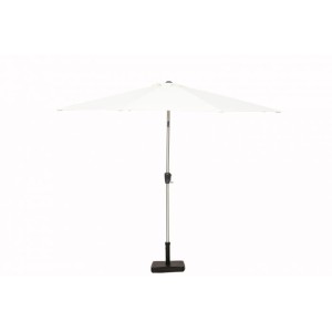 Royalcraft Garden Ivory 3m Crank and Tilt Parasol Brushed Aluminium Pole