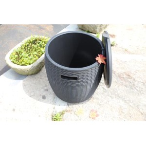 Royalcraft Garden Furniture Rattan Weave Effect  Black Ice Bucket Royalcraft Garden Furniture Rattan Weave Effect  Black Ice Bucket