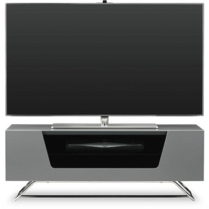 Alphason Furniture Chromium Grey High Gloss TV Stand Alphason Furniture Chromium Grey High Gloss TV Stand