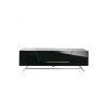 Alphason Furniture Chromium Black Glass Top Tv Cabinet