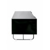Alphason Furniture Chromium Black Glass Top Tv Cabinet