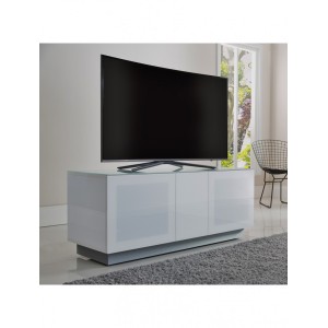 Alphason Furniture Element Modular White Glass Shelf TV Stand Alphason Furniture Element Modular White Glass Shelf TV Stand