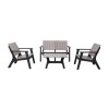 Royalcraft Garden Furniture Grey Conversation Set