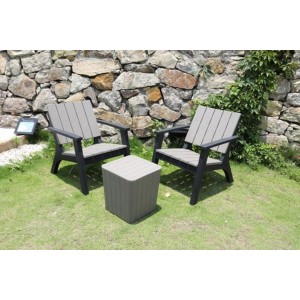 Royalcraft Garden Furniture Grey Bistro Set Royalcraft Garden Furniture Grey Bistro Set