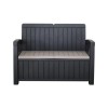 Royalcraft Garden Furniture Black Conversation Set