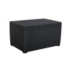 Royalcraft Garden Furniture Rattan Effect Black Conversation Set