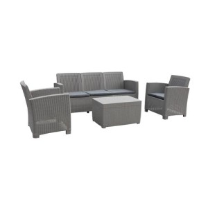 Royalcraft Garden Furniture Grey 4 piece Conversation Set Royalcraft Garden Furniture Grey 4 piece Conversation Set