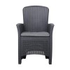 Royalcraft Garden Furniture Black Rattan Effect Bristo Set