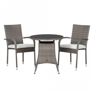 Royalcraft Garden Furniture Malaga Rattan Bistro 2 Seater Set Royalcraft Garden Furniture Malaga Rattan Bistro 2 Seater Set