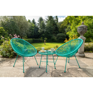 Royalcraft Metal Garden Furniture Monaco Green Emerald Egg Chair Set Royalcraft Metal Garden Furniture Monaco Green Emerald Egg Chair Set