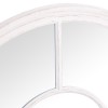 Florence Furniture Round Window Mirror White MR06-W