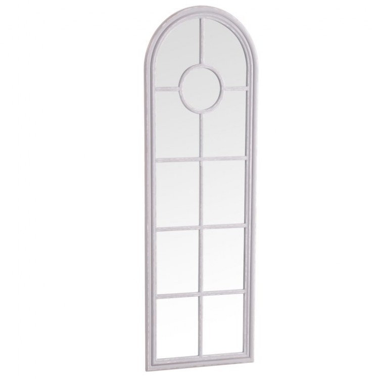 Florence Furniture Narrow Arched Window Mirror Grey MR10-G