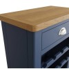 Wittenham Blue Painted Furniture Wine Cabinet