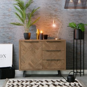 Imperial Aged Oak Furniture Mini 1 Door 3 Drawer Sideboard Imperial Aged Oak Furniture Mini 1 Door 3 Drawer Sideboard
