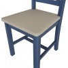 Wittenham Blue Painted Furniture Cross Back Dining Chair