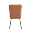 Metro Industrial Furniture Pair Of Panel Back Chair With Angled Legs