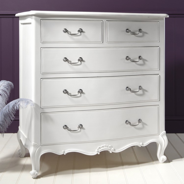 Hammersmith White Painted Furniture 5 Drawer Chest 5055299491942