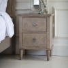 Scunthorpe Furniture French Colonial 2 Drawer Bedside Table